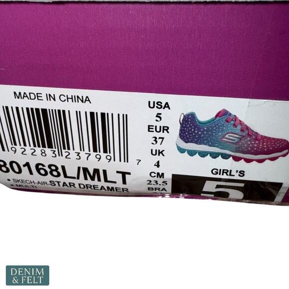 Skechers Skech-Air Star Dreamer Girls Sneakers Multi Pink Blue Size 5 NEW/NIB - Picture 9 of 9